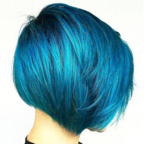 Blu hair color for short hair 2021-2022