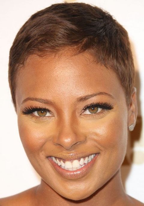 Short hair ideas for black women with round face