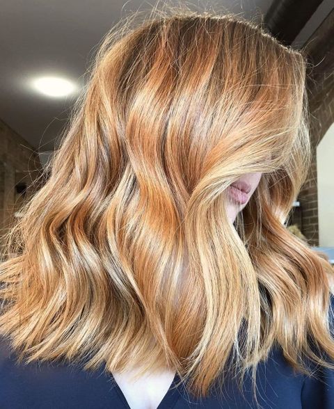 Bold Copper Blonde Hair Color