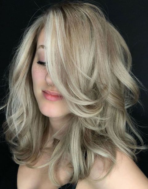 Pale Blonde Hair with Highlights