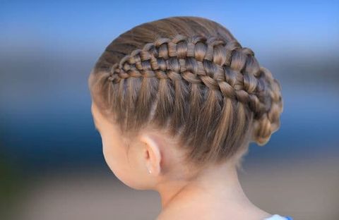 Easy braids bun hair
