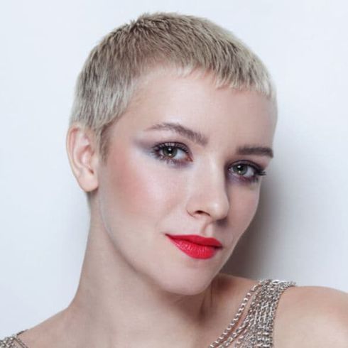 Layered short pixie cut for women