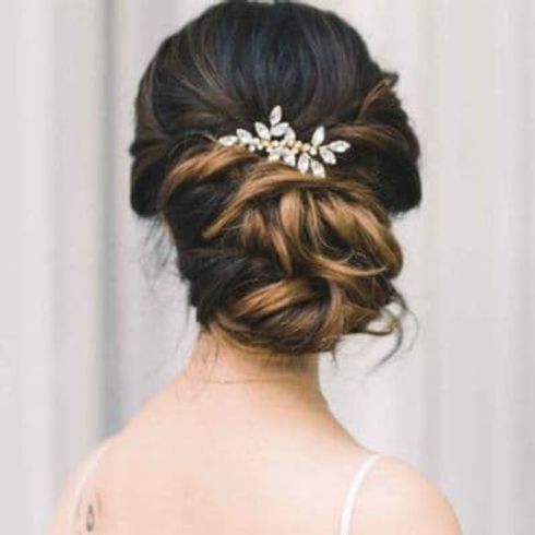 Wedding hairstyles with accessories for 2022 - 2023