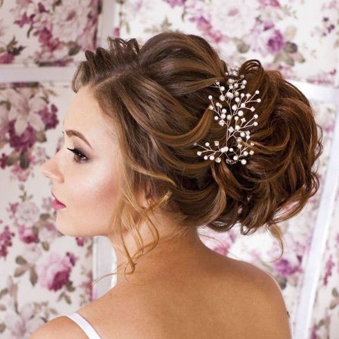 Wedding hairstyles with accessories for 2022 - 2023