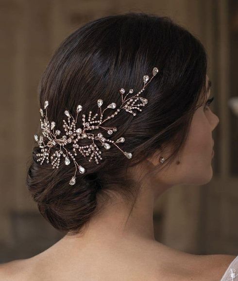 Wedding hairstyles with accessories for 2022 - 2023