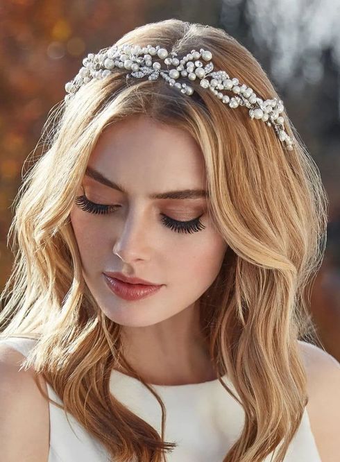 Wedding hairstyles with accessories for 2022 - 2023