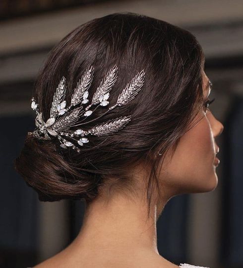 Wedding hairstyles with accessories for 2022 - 2023