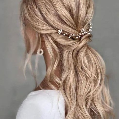 Wedding hairstyles with accessories for 2022 - 2023