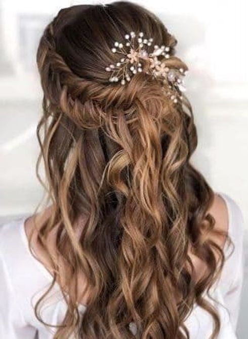 Wedding hairstyles with accessories for 2022 - 2023