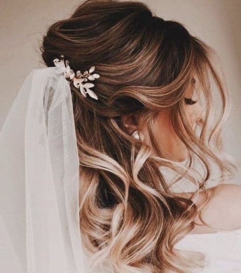 Wedding hairstyles with accessories for 2022 - 2023