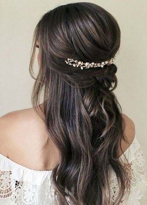 Wedding hairstyles with accessories for 2022 - 2023