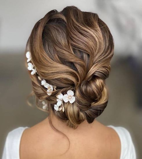 Wedding hairstyles with accessories for 2022 - 2023