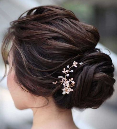 Wedding hairstyles with accessories for 2022 - 2023