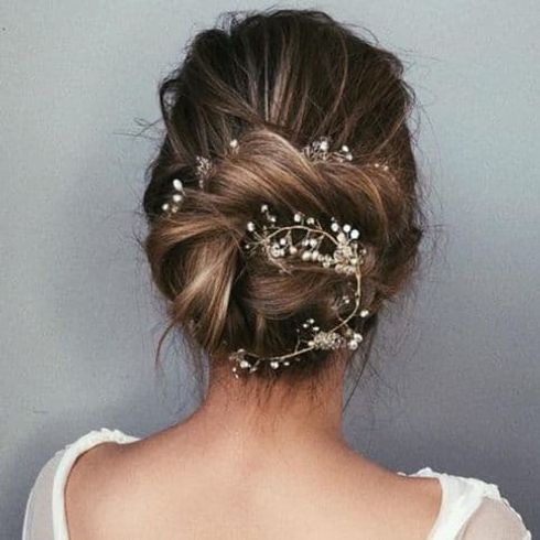 Wedding hairstyles with accessories for 2022 - 2023