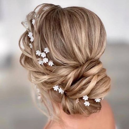 Wedding hairstyles with accessories for 2022 - 2023