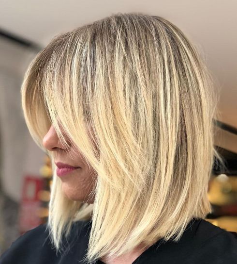 Layered long bob haircuts 2022-2023