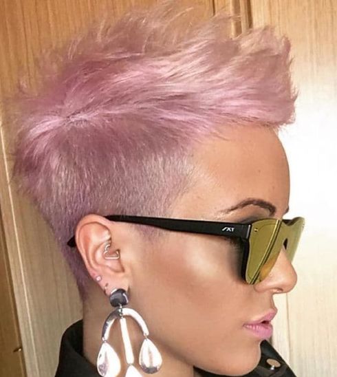 Pink pixie with undercut