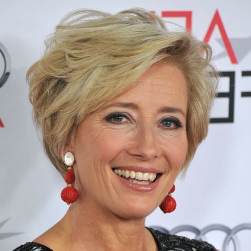 Side swept short hair for women over 60