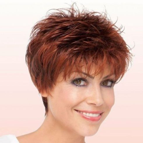 Spiky pixie cut over 50