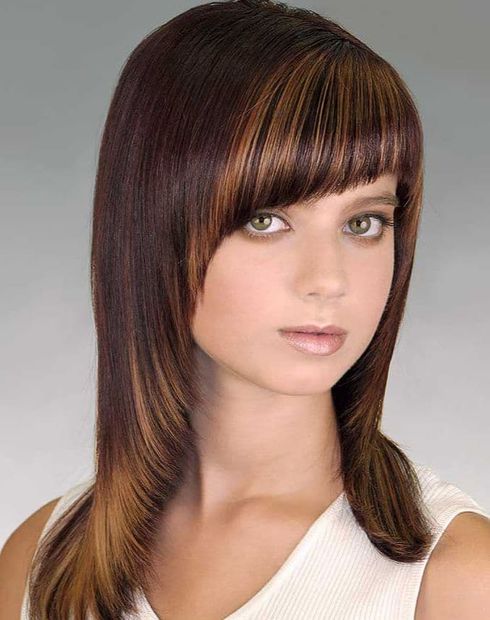 Shoulder length hairstyles with bangs