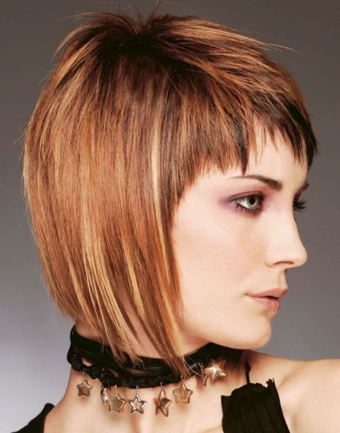 Asymmetrical bob haircuts and hair colors for 2023