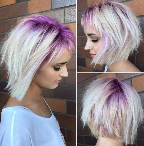 Asymmetrical bob haircuts and hair colors for 2023