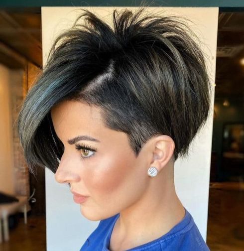 Layered short undercut