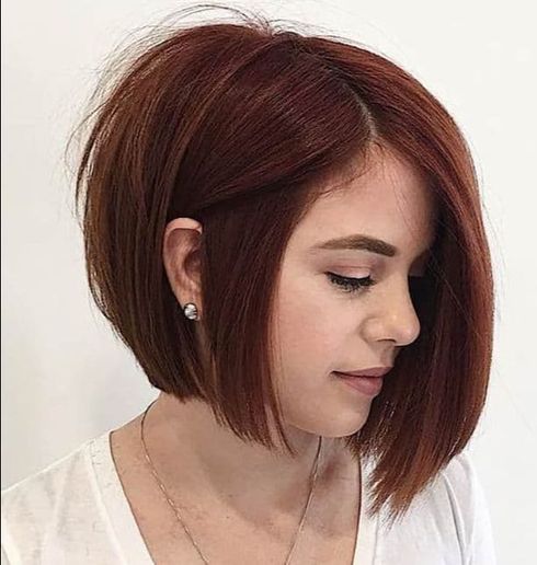 Thin hair asymmetrical cut