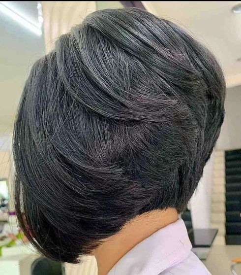 Thick hair short haircut 2023