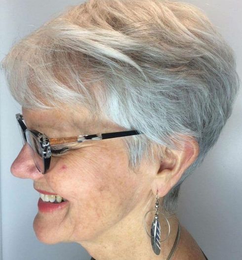 Thin hair short haircut over 60 in 2023