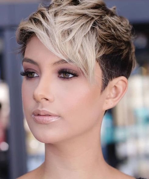 Balayage short pixie cut for women in 2023-2024