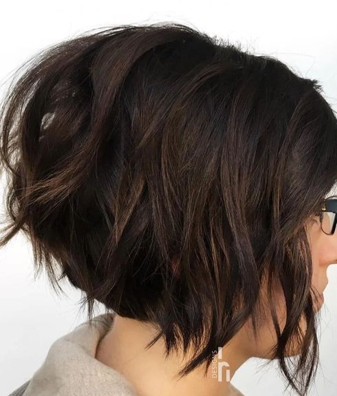 Short Bobbed Hair with Highlights