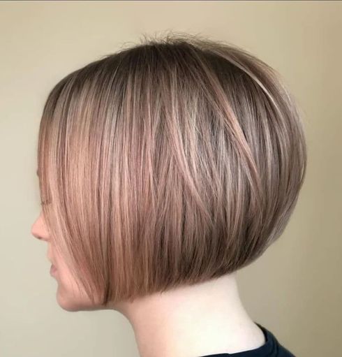 Strawberry Blonde Short Bob