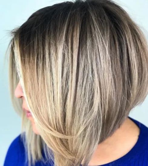 layered bob hair