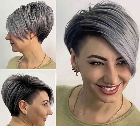 What is an asymmetrical pixie bob hairstyle?