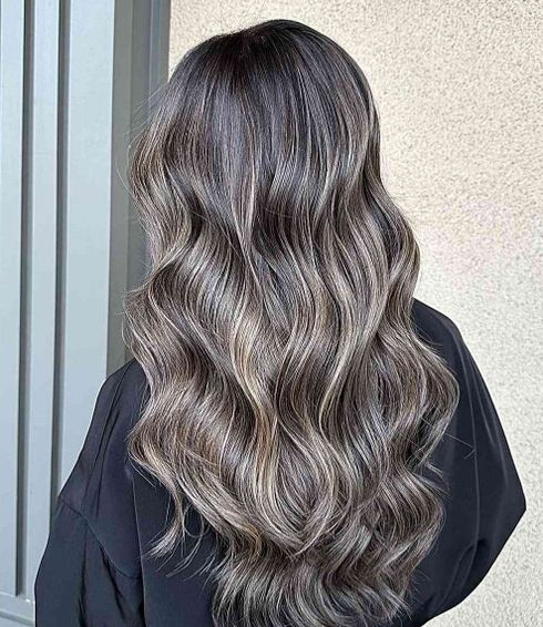 Ash Blonde Babylights for Brunette Hair