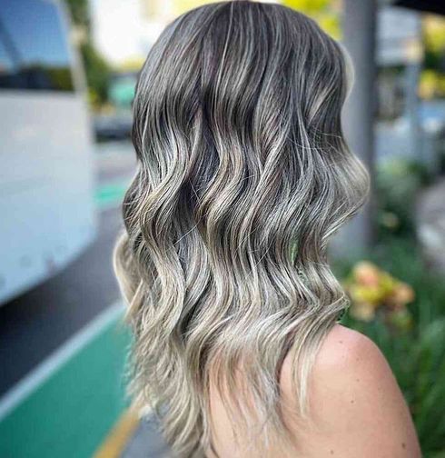 Ash-Toned Hair with Brighter Ends