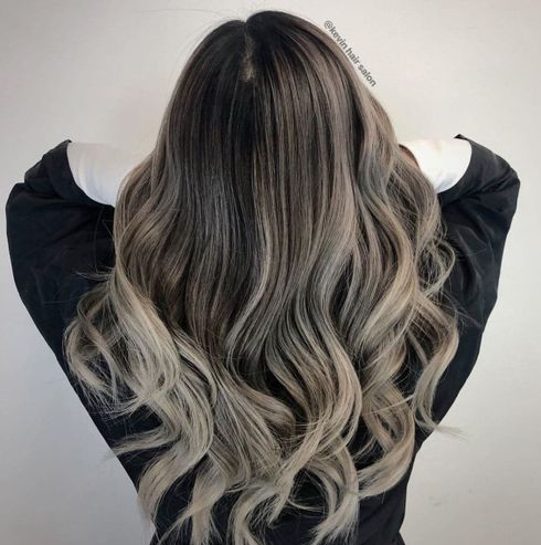 Classic Black to Dark Ash Blonde Ombre