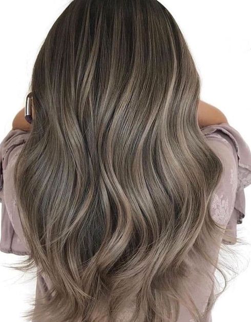 Dynamic Dark Brown Hair with Ash Blonde