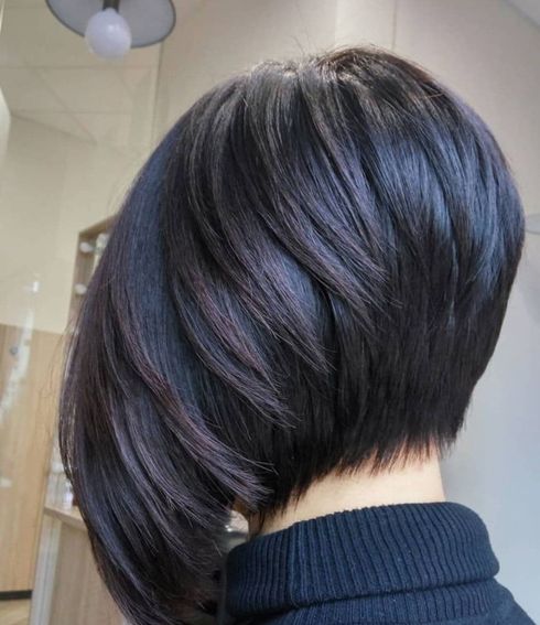 Sliced Bob Haircut with Shorter Layers