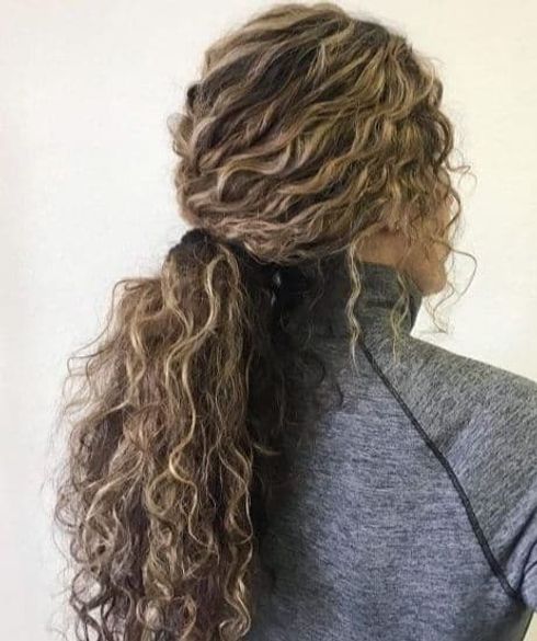Curly Natural Hair Ponytail