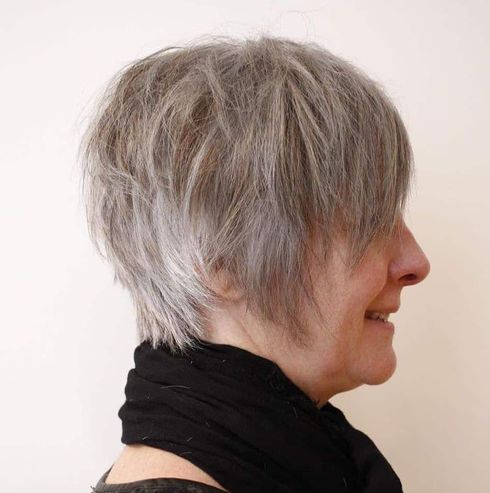 Youthful Layered Pixie