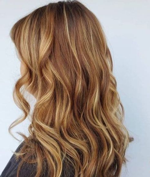 Auburn and Caramel Highlights