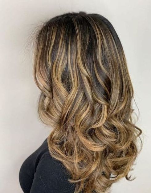 Caramel Balayage Highlights