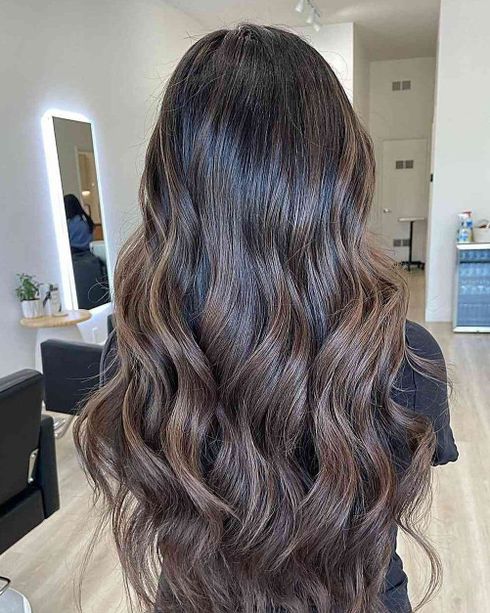 Highlights on Chocolate Brown Hair