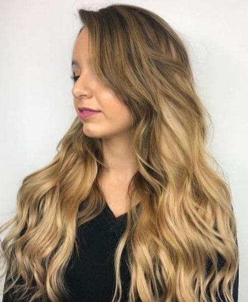 Lovely Light Brown Hair with Caramel Highlights