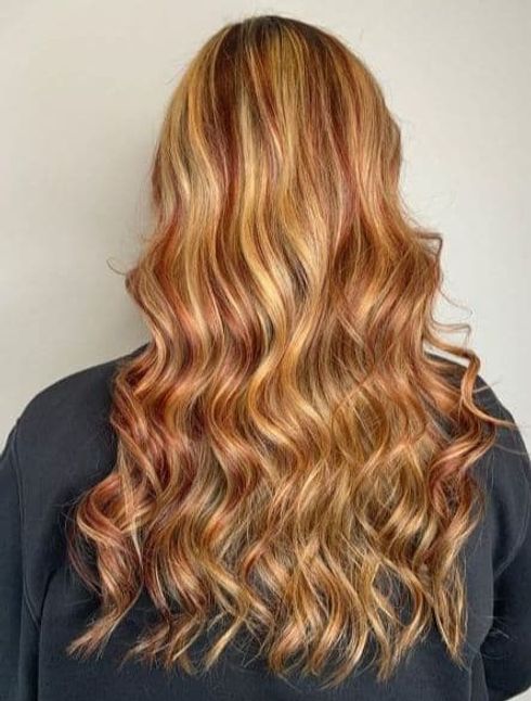 Red and Caramel Highlights