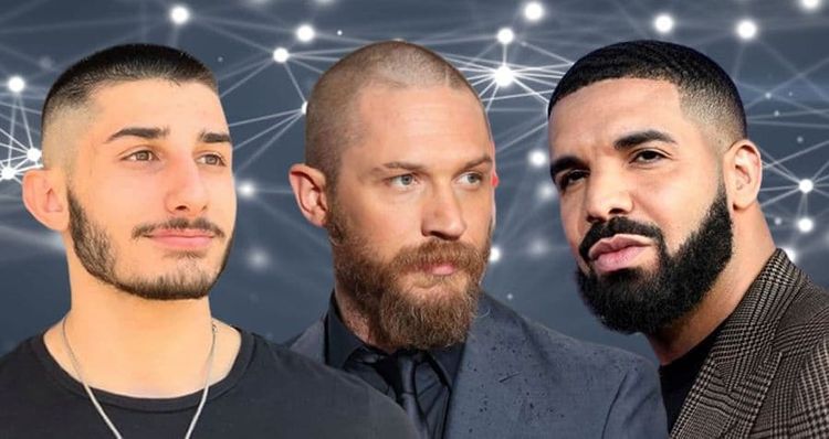 Trendy buzz cut for men with beards