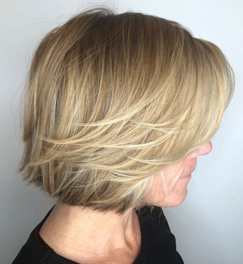 Layered bob over 50