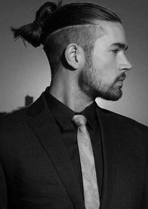 Long hair with undercut